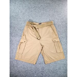Levis Cargo Shorts Mens 34 Belt Beige Hiking Outdoor‎ 11" Inseam Casual